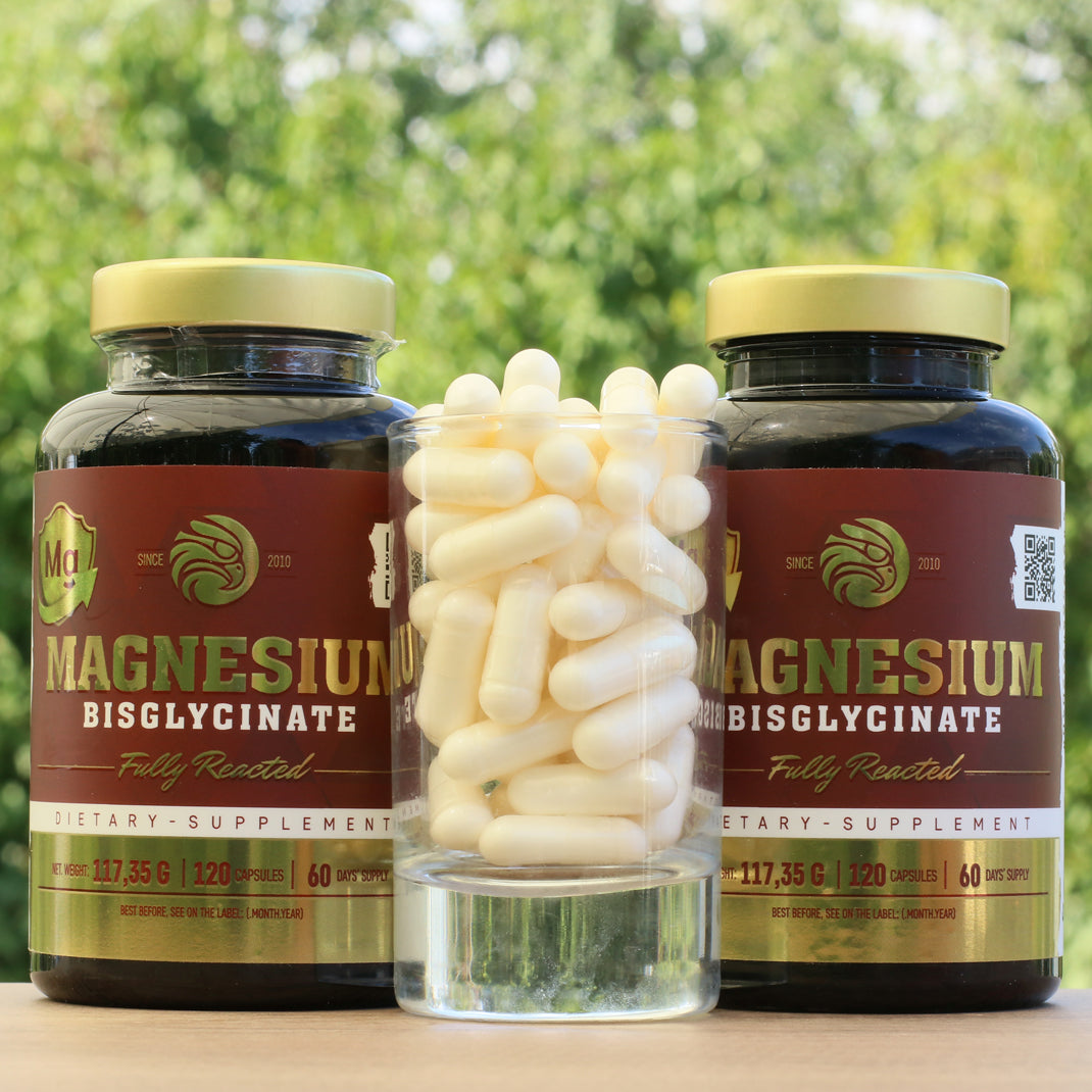 Mannavita ΜΑΓΝΗΣΙΟ Bisglycinate πλήρως αντιδρών • 120 τεμάχια