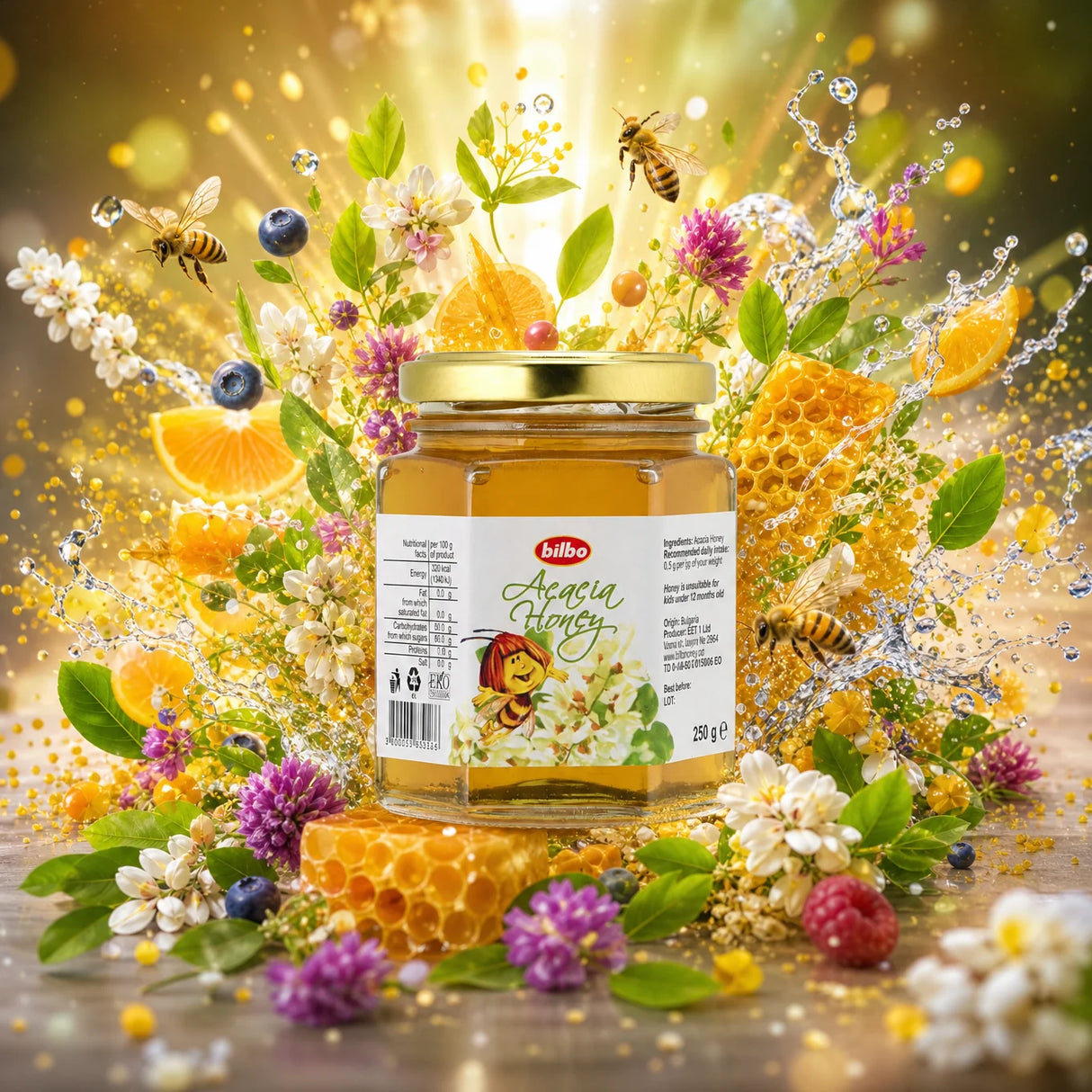 Bilbo ωμό μέλι φλαμουριάς • 250 g
