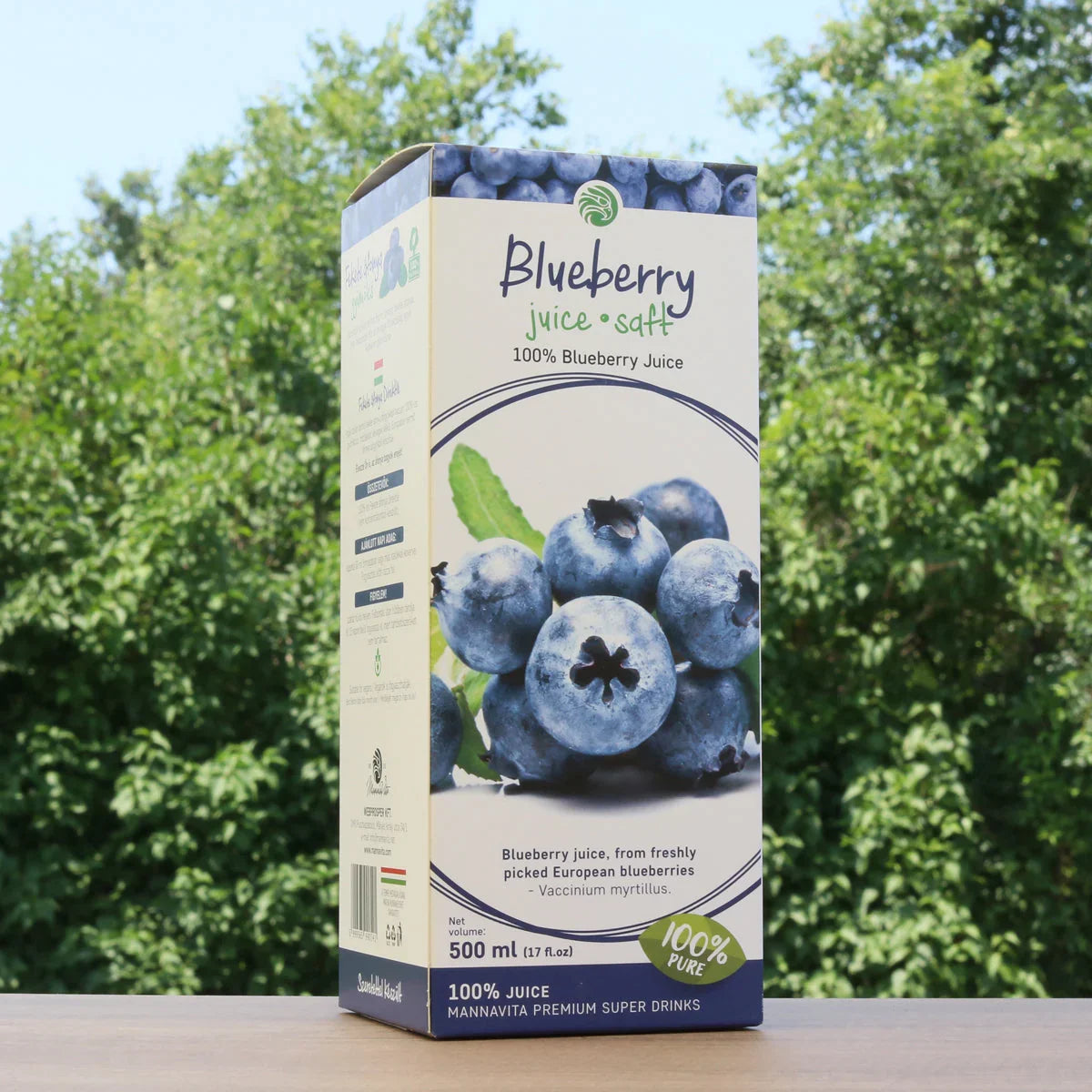 Mannavita Blueberry 100% pure pressed juice • 500 ml - Mannavita