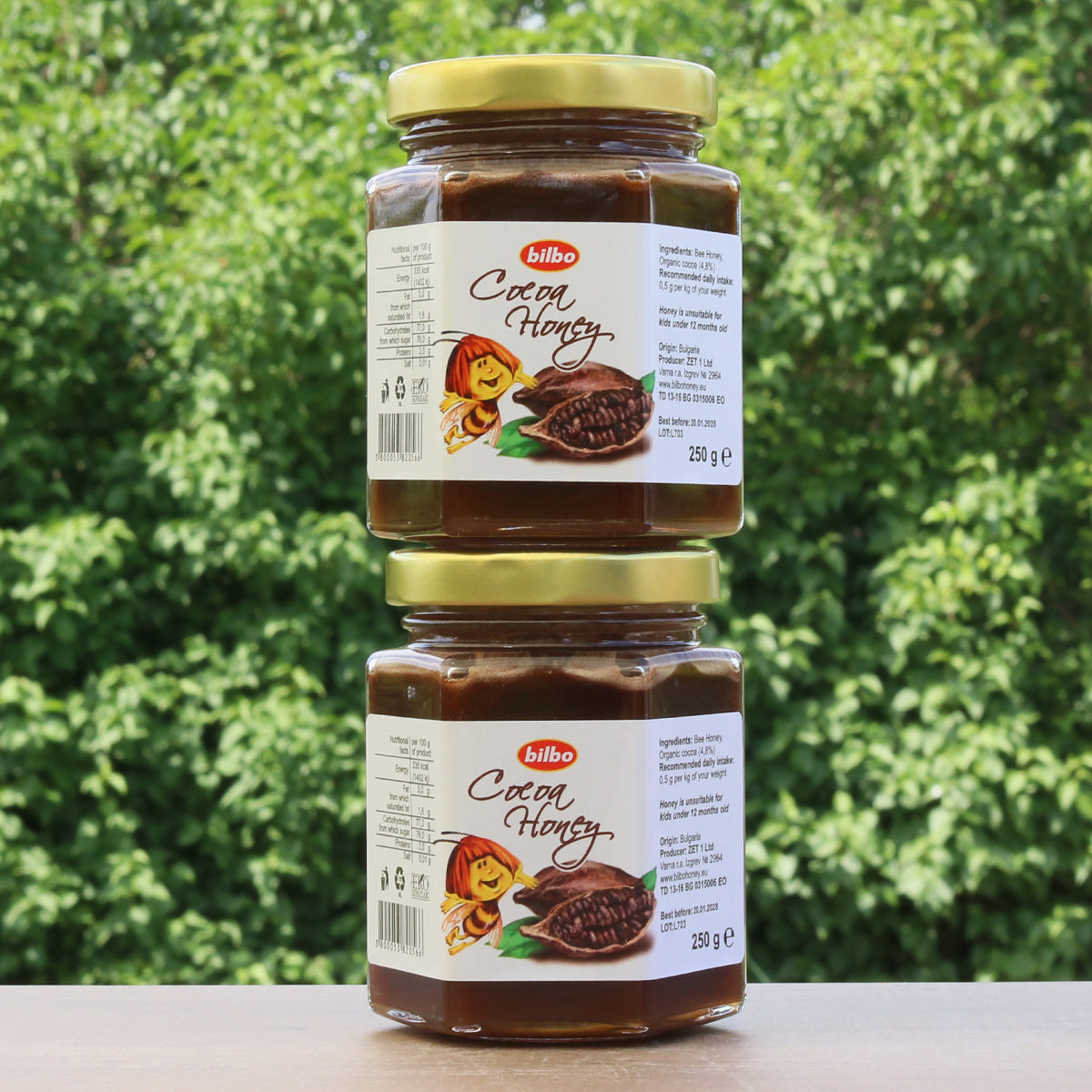 Bilbo ωμό μέλι κακάο • 250 g