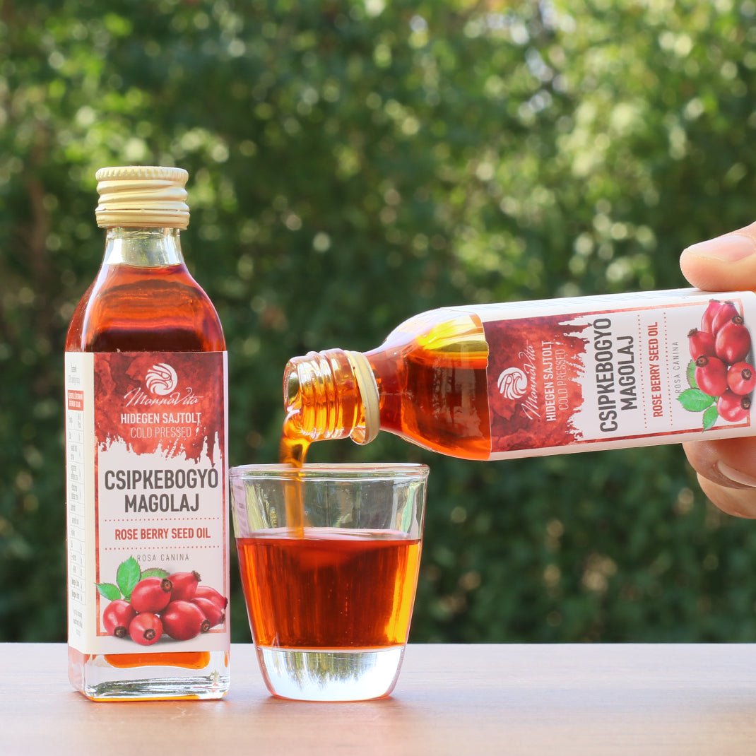 Mannavita Ουγγρικό έλαιο σπόρων αγριοτριανταφυλλιάς ψυχρής έκθλιψης • 40 ml