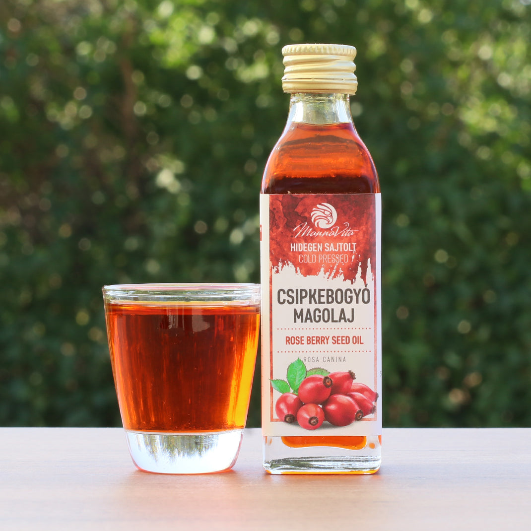 Mannavita Ουγγρικό έλαιο σπόρων αγριοτριανταφυλλιάς ψυχρής έκθλιψης • 40 ml