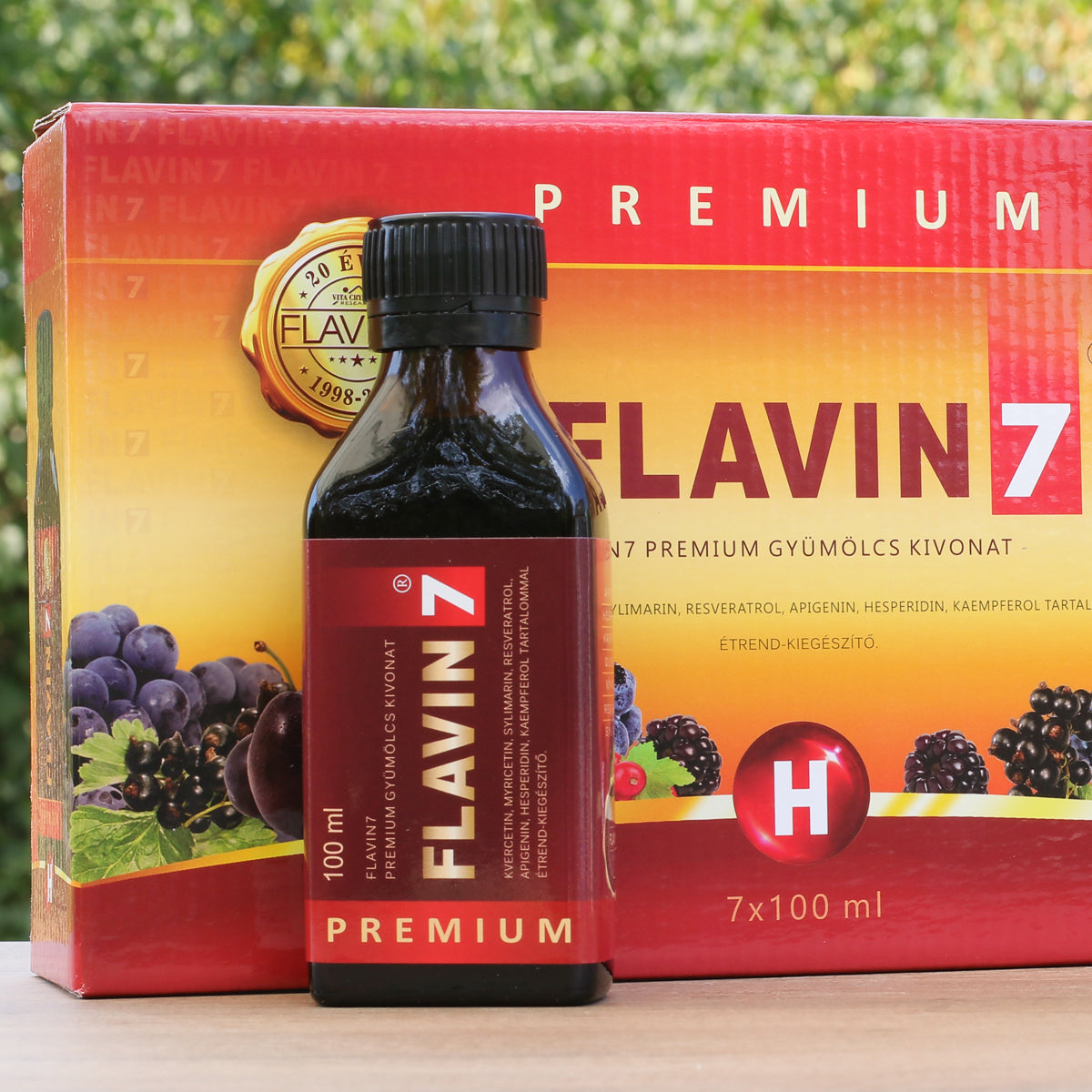 Flavin7 Premium σύμπλεγμα βιοφλαβονοειδών • 7 x 100 ml