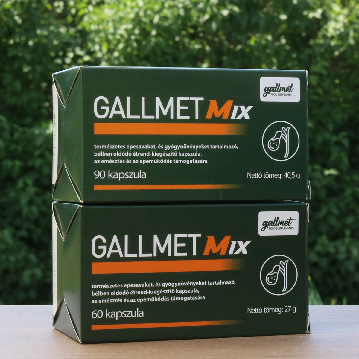 Gallmet Mix κάψουλες με χολικά οξέα + βότανα • 90 τεμ.
