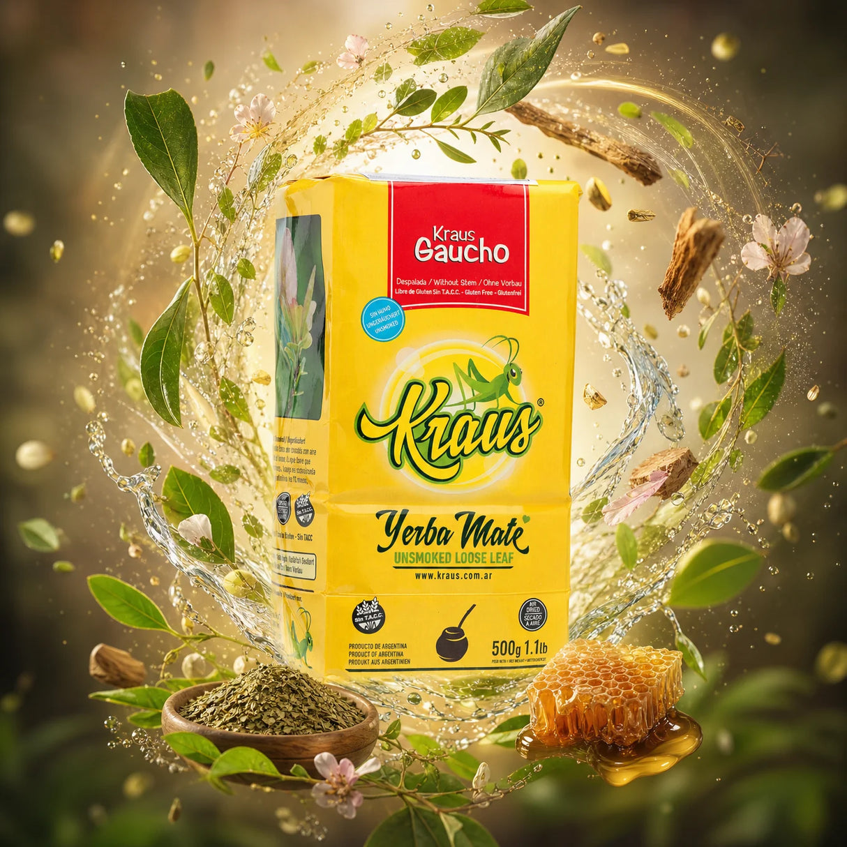 Τσάι yerba mate Kraus • Elaborada, con palo • 500 g