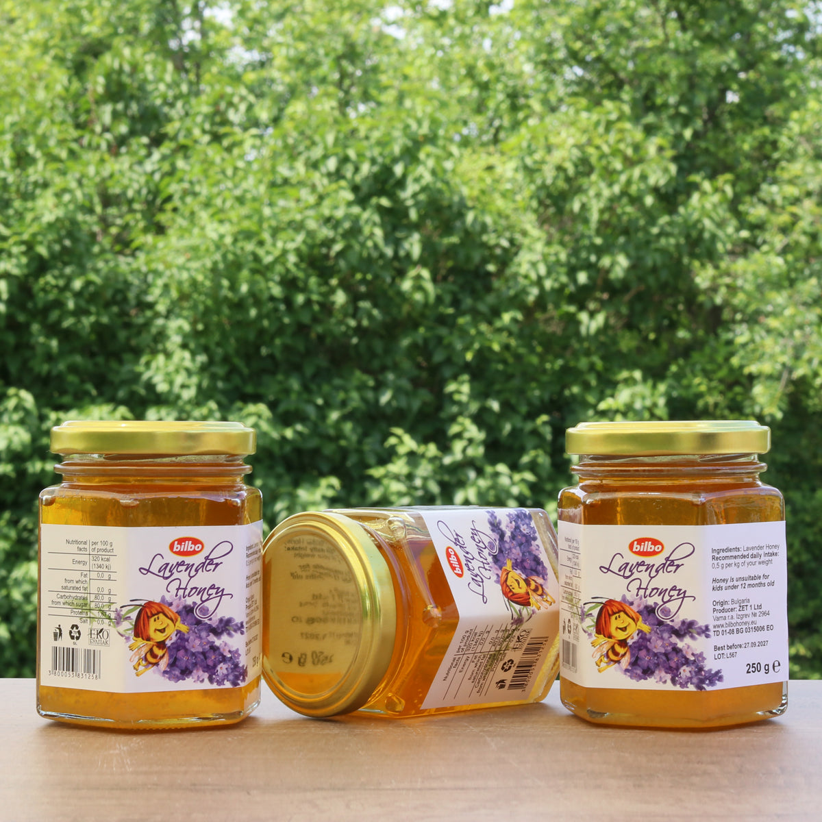 Bilbo ωμό μέλι λεβάντας • 250 g