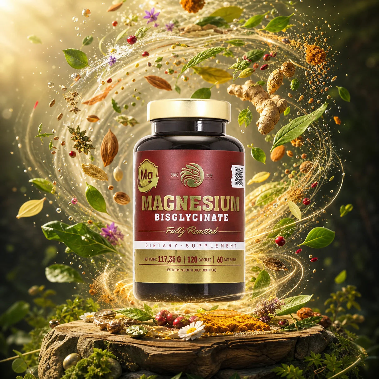 Mannavita ΜΑΓΝΗΣΙΟ Bisglycinate πλήρως αντιδρών • 120 τεμάχια