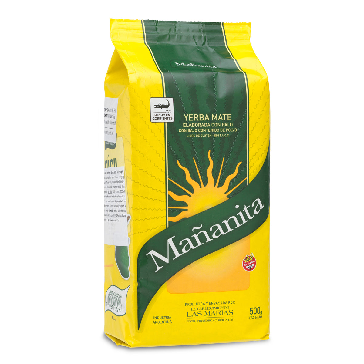 Τσάι yerba mate Mañanita • Παρασκευασμένο με κοτσάνι • 500 g
