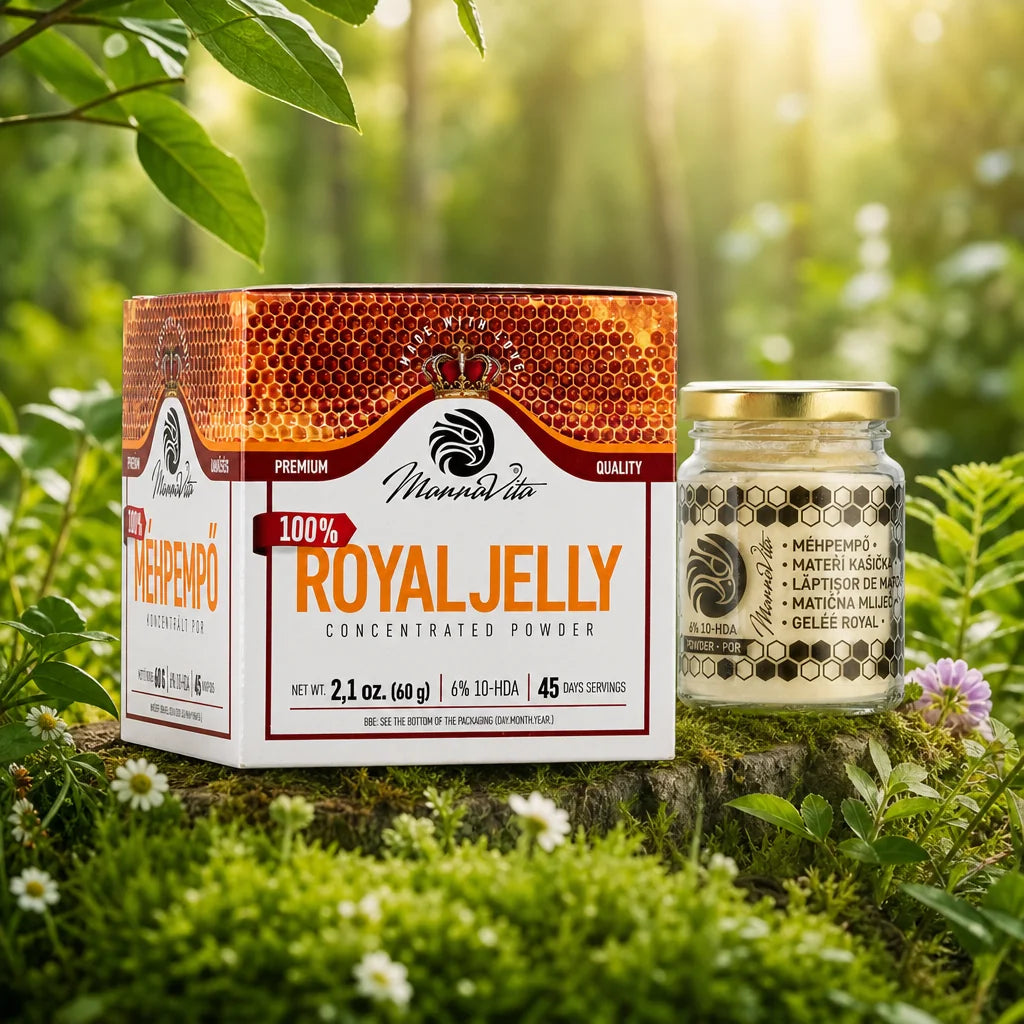 Συμπυκνωμένη Σκόνη Βασιλικού Πολτού με περιεκτικότητα 6% 10-HDA • 60γρ
