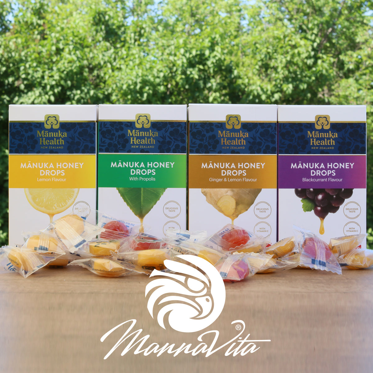 Παυσίπονα με μέλι Manuka και μαύρο φραγκοστάφυλο • 15 τεμάχια