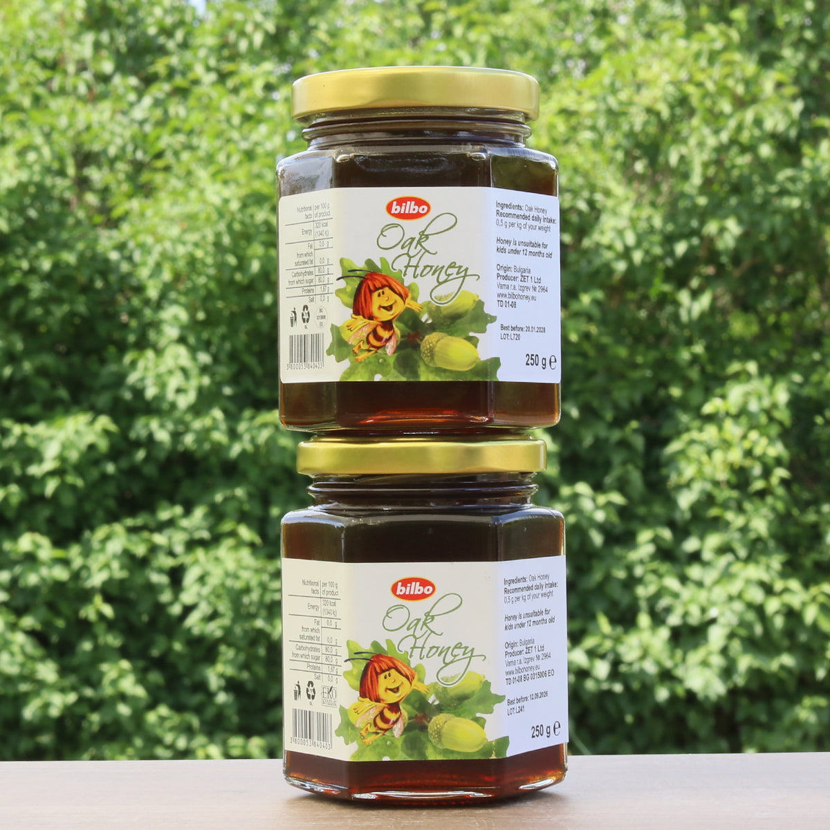 Ακατέργαστο μέλι βελανιδιάς Bilbo • 250 g