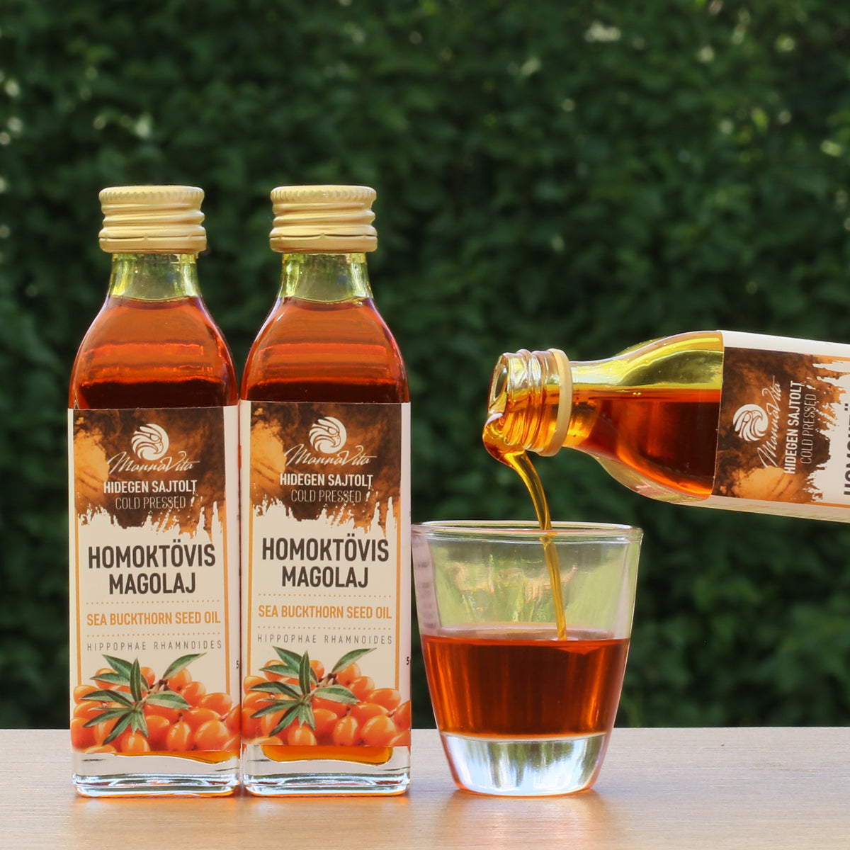 Mannavita Ουγγρικό έλαιο σπόρων ιπποφαούς ψυχρής έκθλιψης • 40 ml