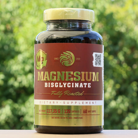 Mannavita ΜΑΓΝΗΣΙΟ Bisglycinate πλήρως αντιδρών • 120 τεμάχια