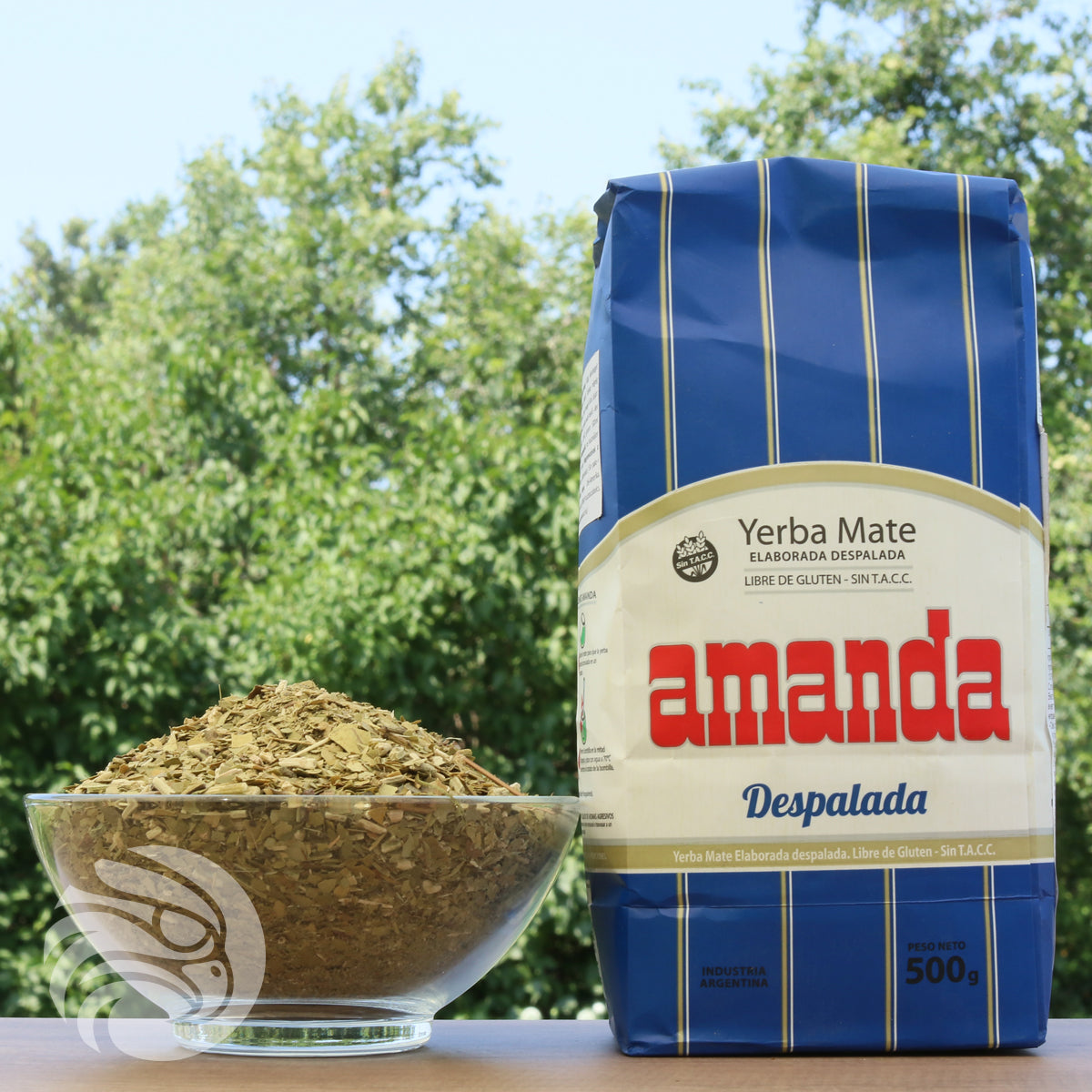 Τσάι yerba mate Amanda • Χωρίς κοτσάνια - Sin palo • 500 g