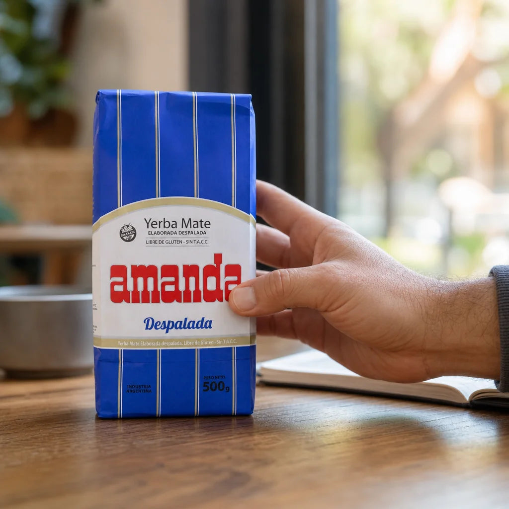 Τσάι yerba mate Amanda • Χωρίς κοτσάνια - Sin palo • 500 g