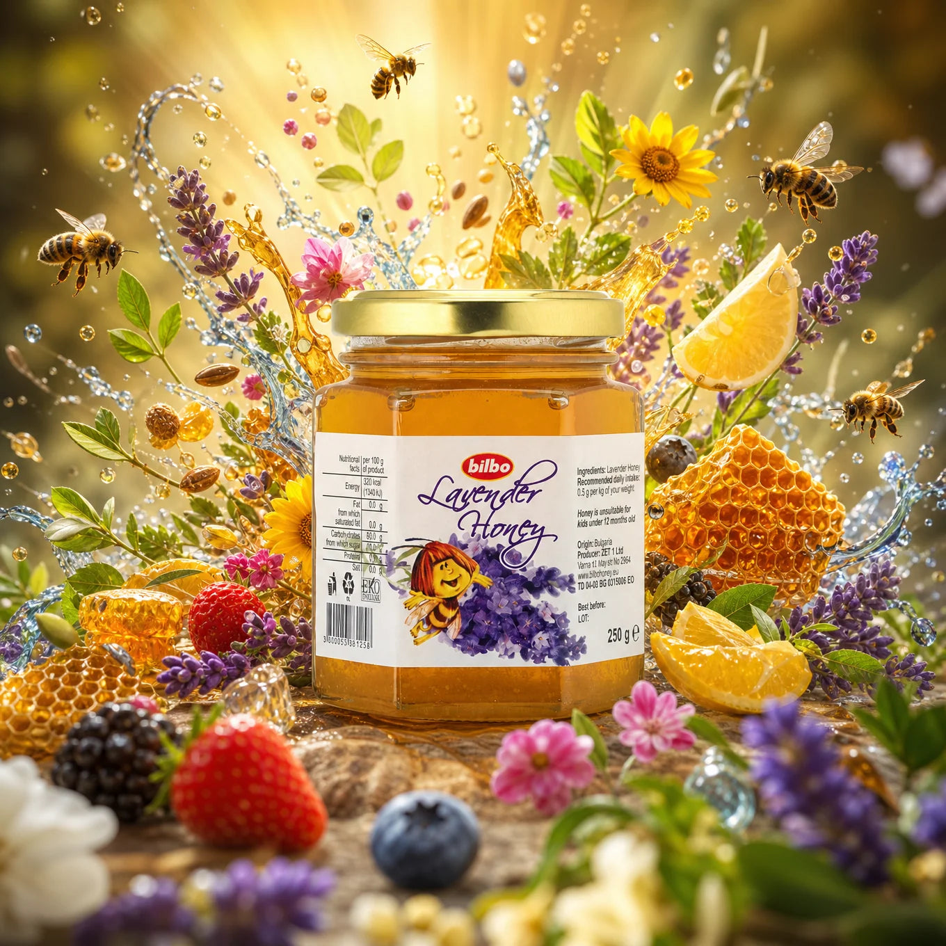 Bilbo ωμό μέλι κακάο • 250 g