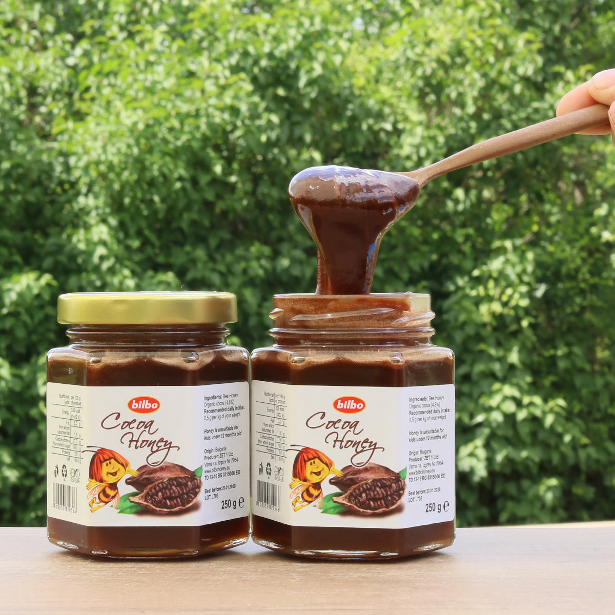 Bilbo ωμό μέλι κακάο • 250 g