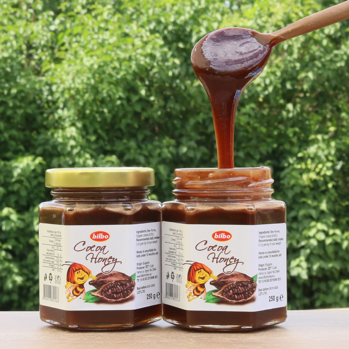 Bilbo ωμό μέλι κακάο • 250 g