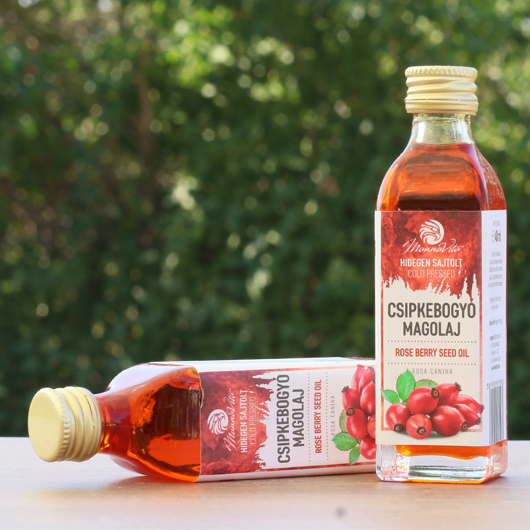 Mannavita Ουγγρικό έλαιο σπόρων αγριοτριανταφυλλιάς ψυχρής έκθλιψης • 40 ml