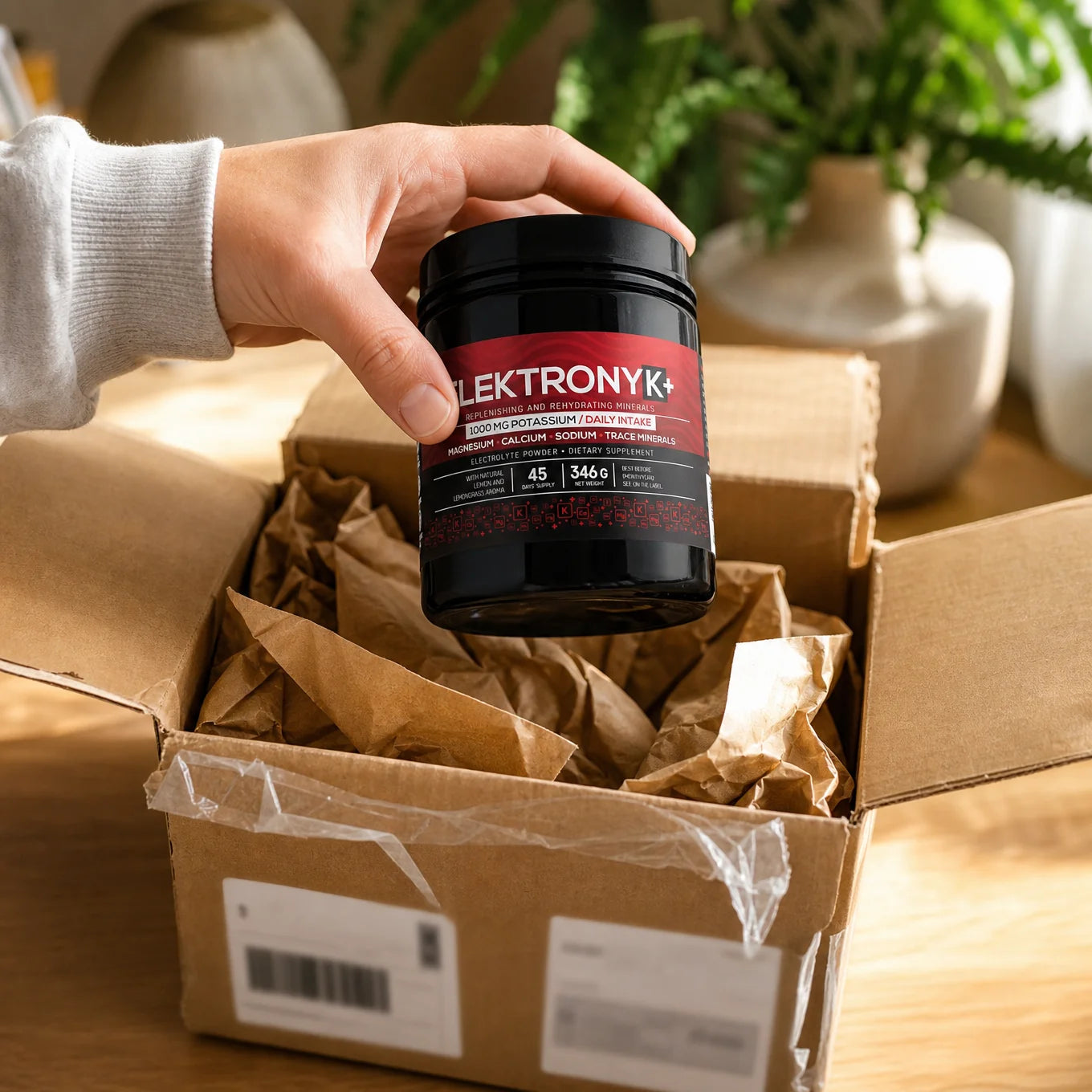ElektronyK+ ηλεκτρολυτική σκόνη • 1000 mg κάλιο με γλυκίνη • ΓΛΥΚΙΑ, 402g