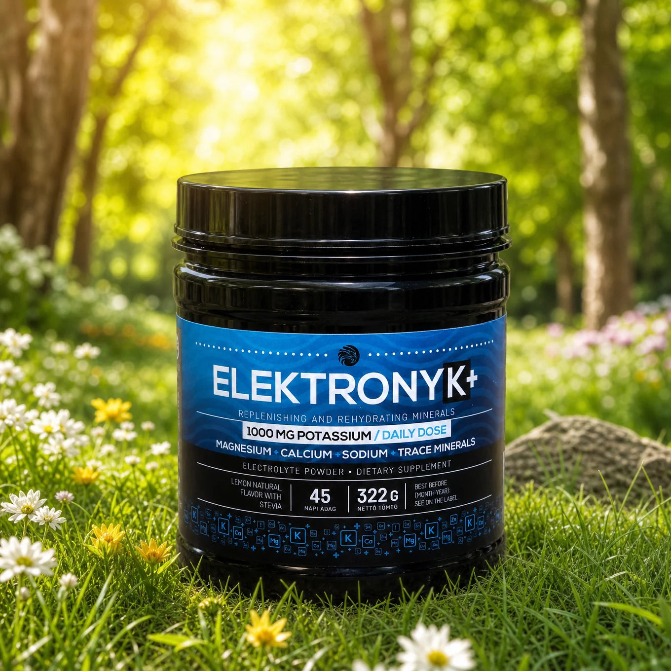 Ηλεκτρολύτης σε σκόνη ElektronyK+ με 1000 mg κάλιο • 322γρ