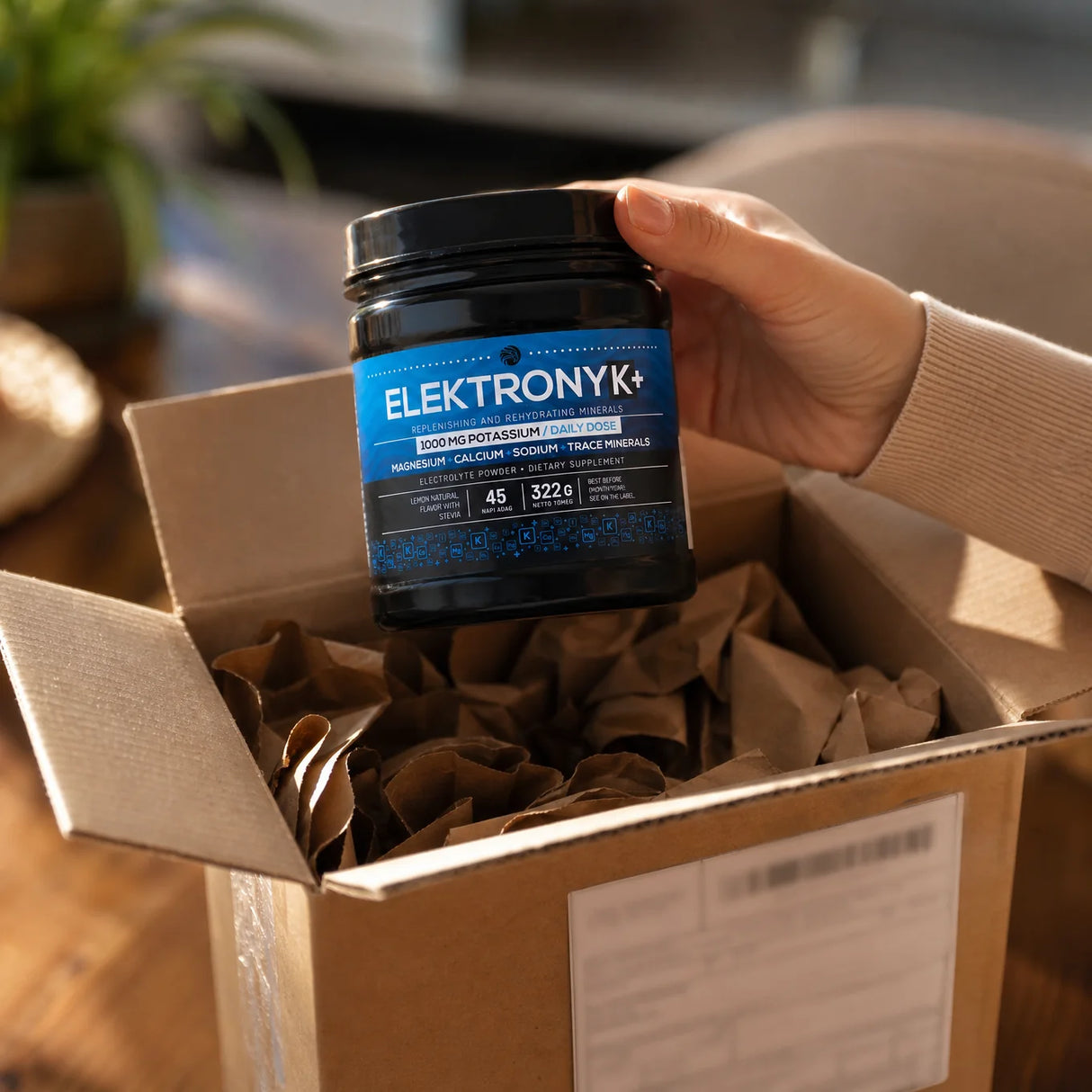 Ηλεκτρολύτης σε σκόνη ElektronyK+ με 1000 mg κάλιο • 322γρ