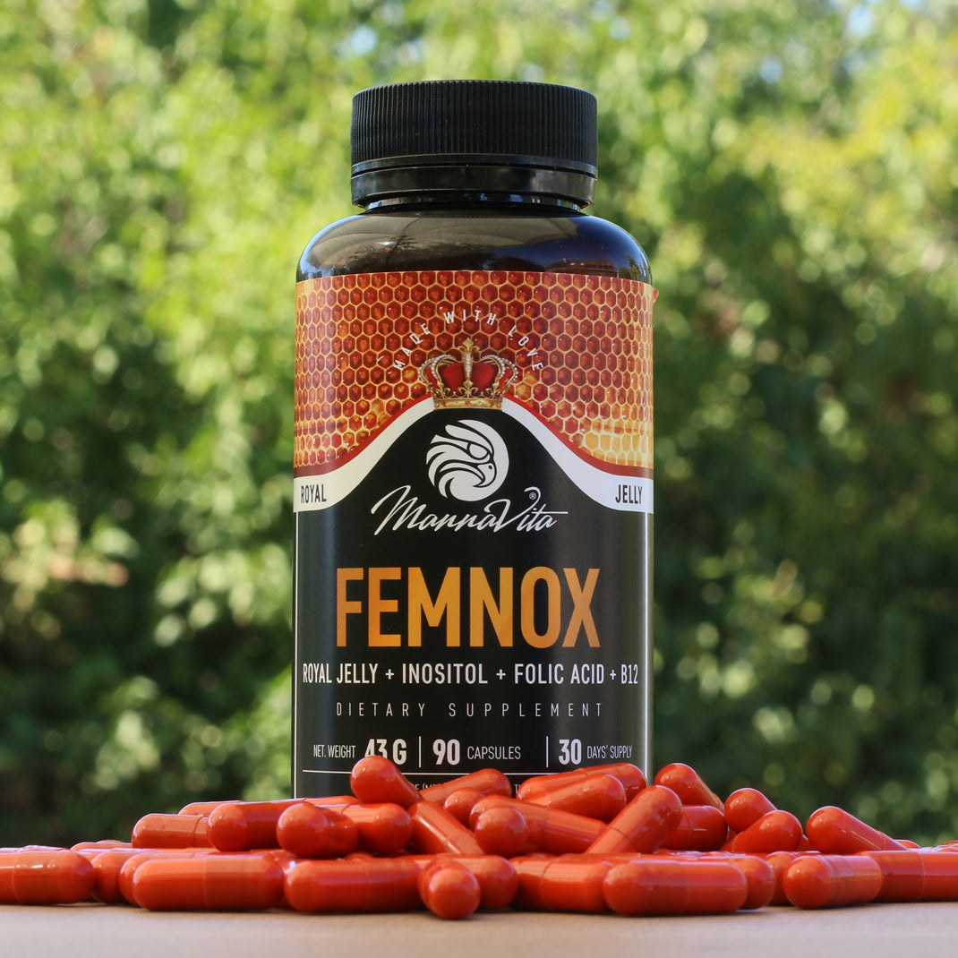 FEMNOX Βασιλικός Πολτός + Ινοσιτόλη + Φολικό Οξύ + σύμπλεγμα B12 • 90 κάψουλες