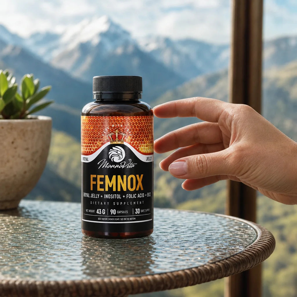 FEMNOX Βασιλικός Πολτός + Ινοσιτόλη + Φολικό Οξύ + σύμπλεγμα B12 • 90 κάψουλες