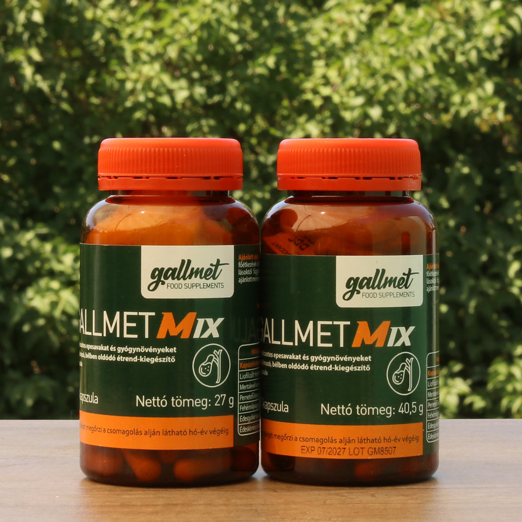 Gallmet Mix κάψουλες με χολικά οξέα + βότανα • 90 τεμ.