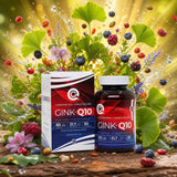 GINK-Q10 • Σύμπλεγμα Συνενζύμου Q10 + Ginkgo Biloba • 60 κάψουλες