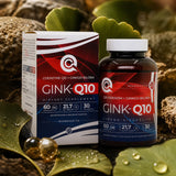 GINK-Q10 • Σύμπλεγμα Συνενζύμου Q10 + Ginkgo Biloba • 60 κάψουλες