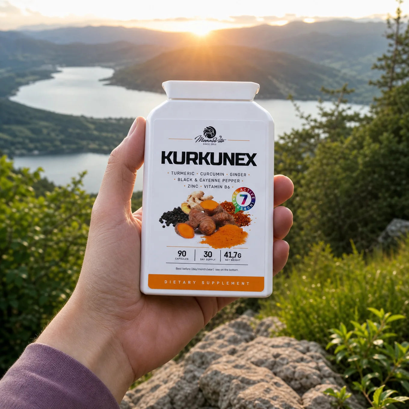 KURKUNEX σύμπλεγμα εκχυλίσματος κουρκουμά • 90 κάψουλες