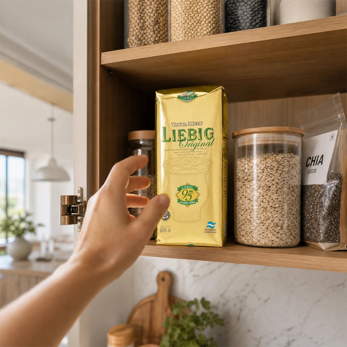 Τσάι yerba mate Liebig Original • Παρασκευασμένο με κοτσάνια • 500 g