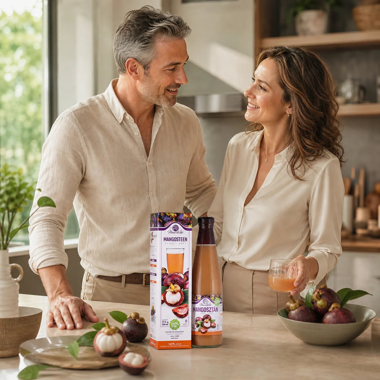 Mannavita Mangosteen 100% καθαρός πολτός • 500 ml
