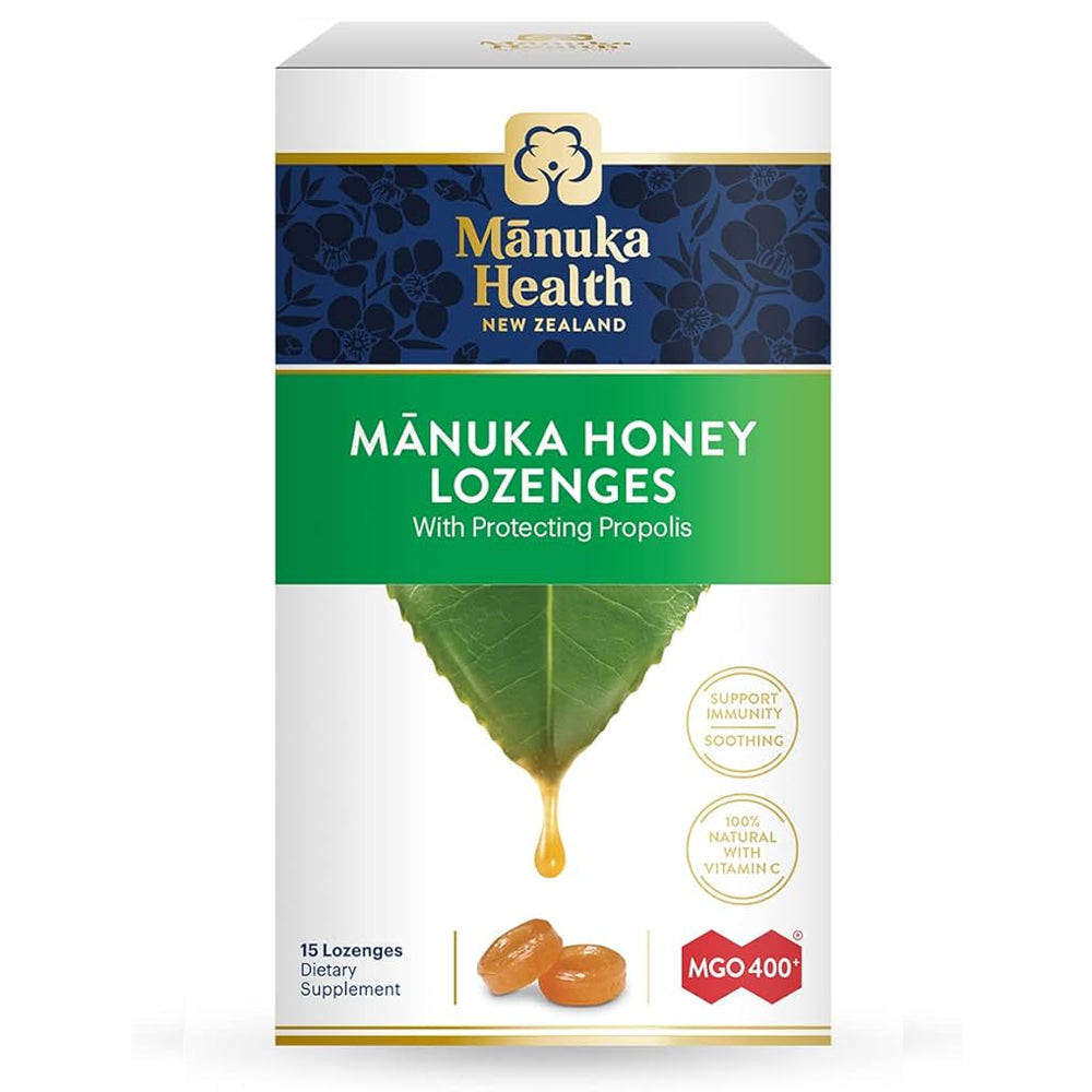 Παυσίπονα με μέλι Manuka και πρόπολη • 15 τεμάχια