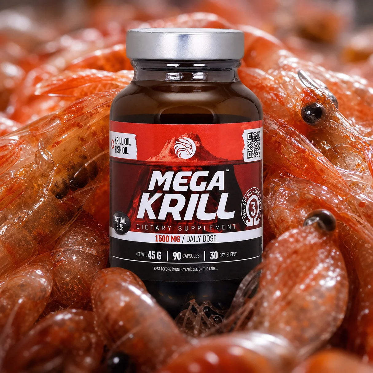 MegaKRILL 1500 mg έλαιο κριλ + ιχθυέλαιο • 90 κάψουλες