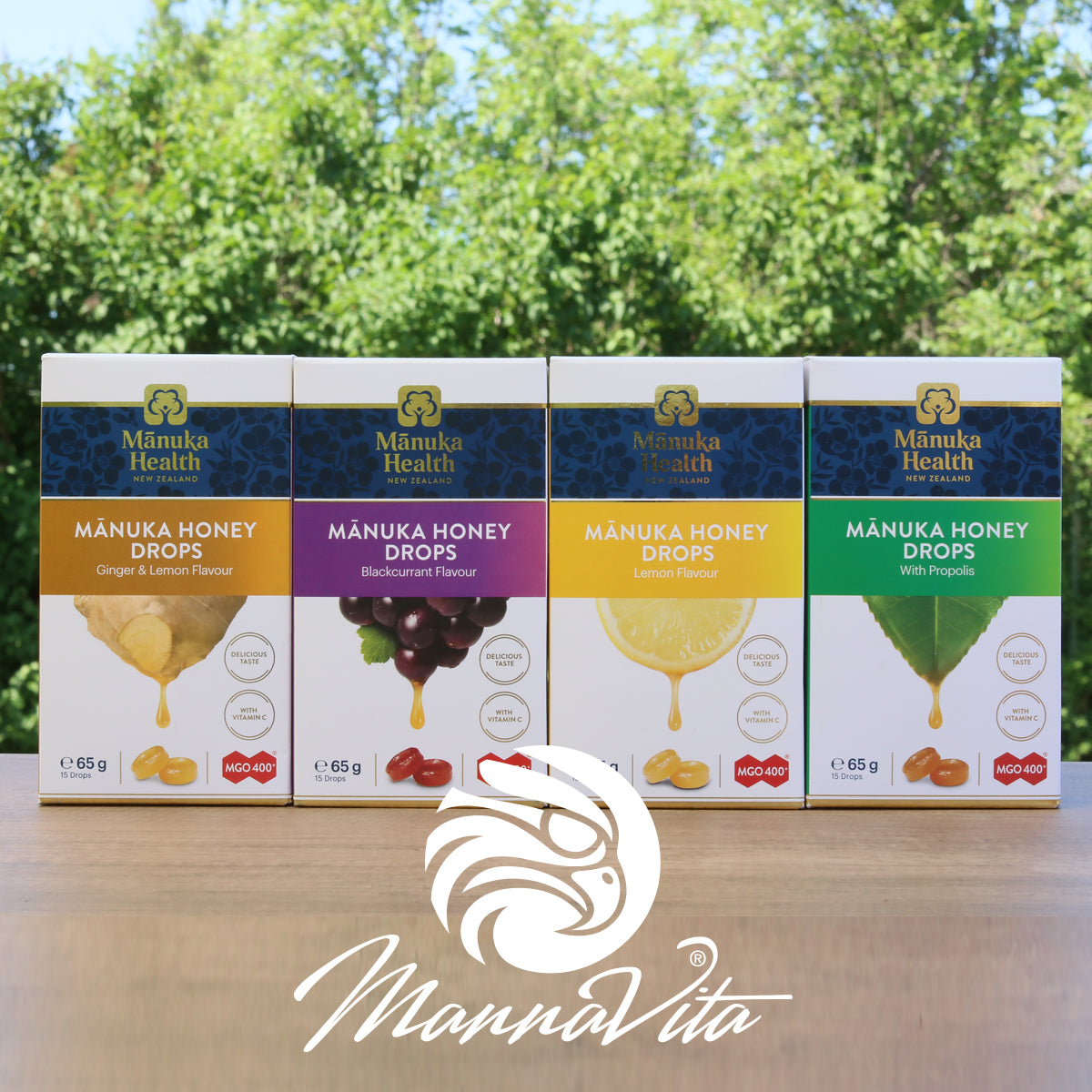 Παυσίπονα με μέλι Manuka και μαύρο φραγκοστάφυλο • 15 τεμάχια