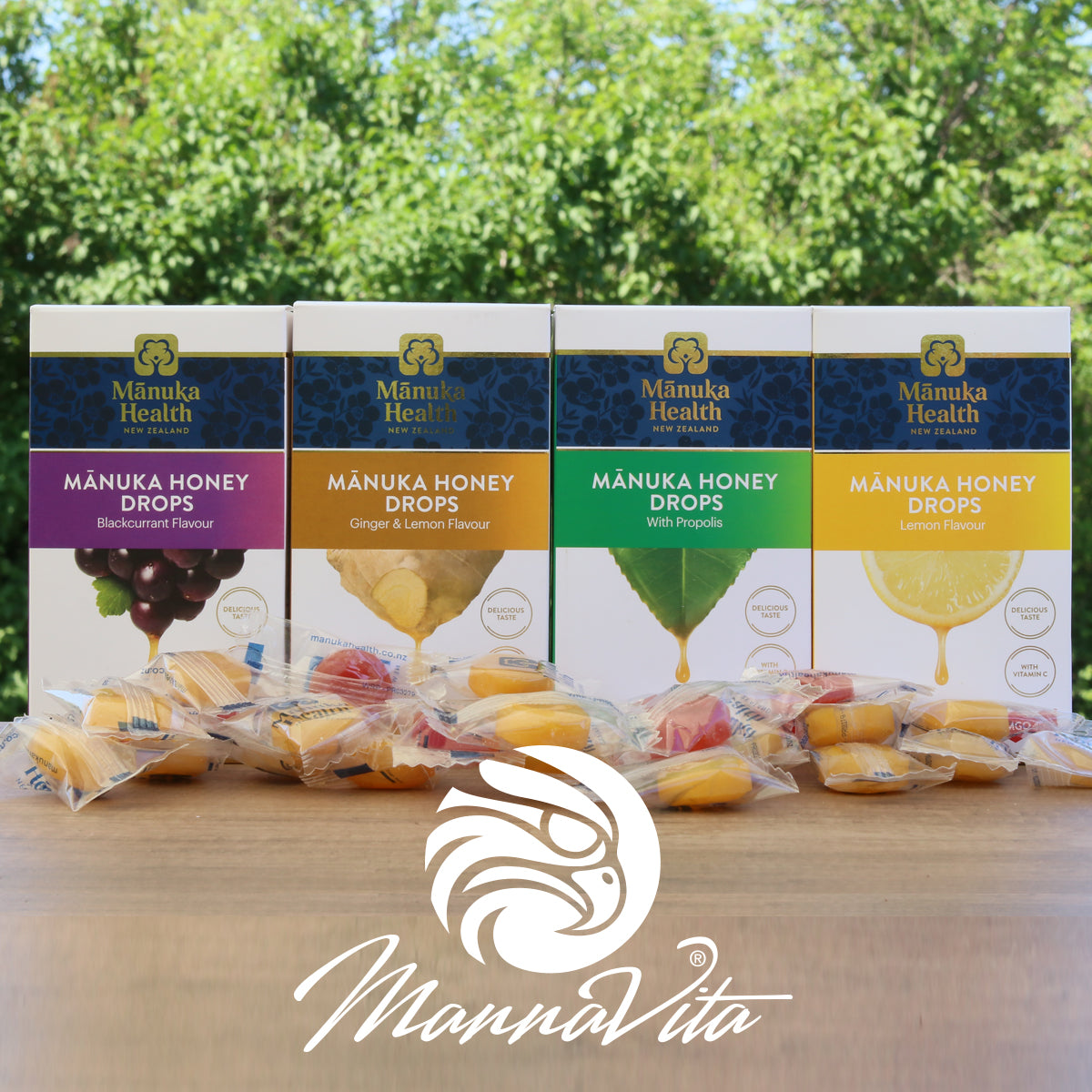 Παυσίπονα με μέλι Manuka και μαύρο φραγκοστάφυλο • 15 τεμάχια