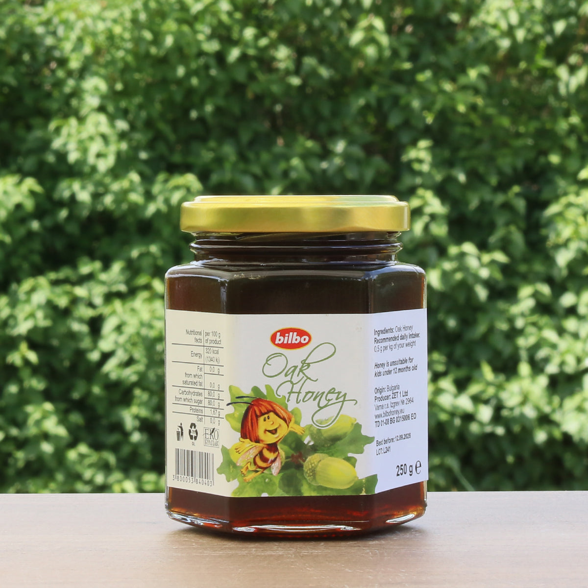 Ακατέργαστο μέλι βελανιδιάς Bilbo • 250 g