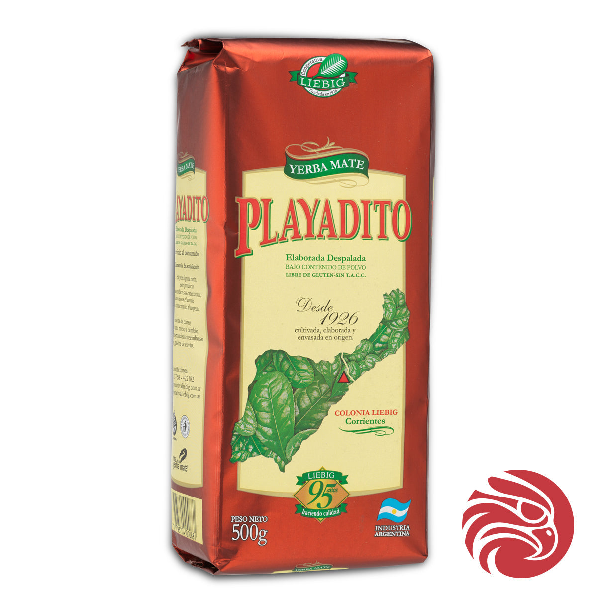 Playadito yerba mate • Επεξεργασμένη ΑΠΟΜΙΣΧΩΜΕΝΗ • 500 g
