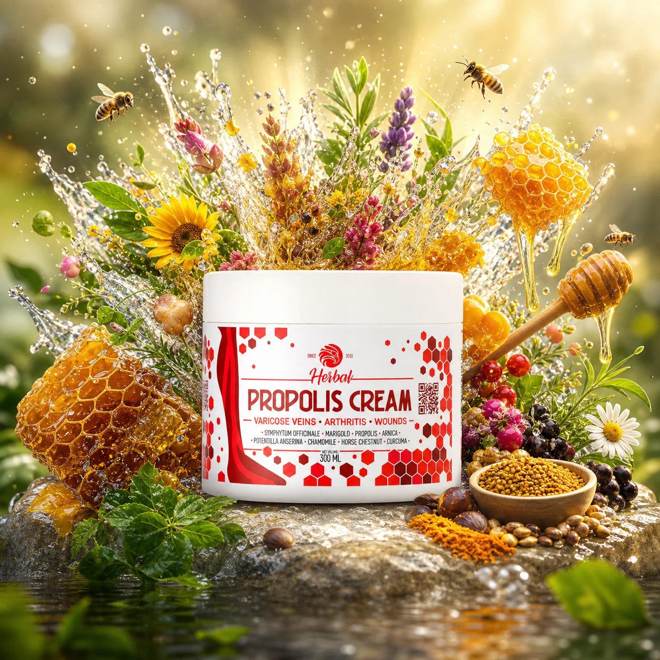 Mannavita Κρέμα Πρόπολης με Βότανα • 300 ml