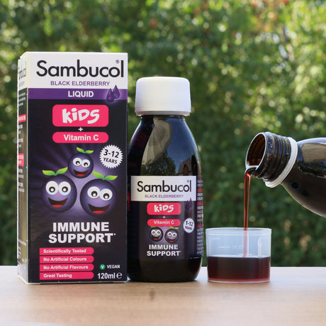 Σιρόπι μαύρου σαμπούκου Sambucol, Για παιδιά • 120 ml