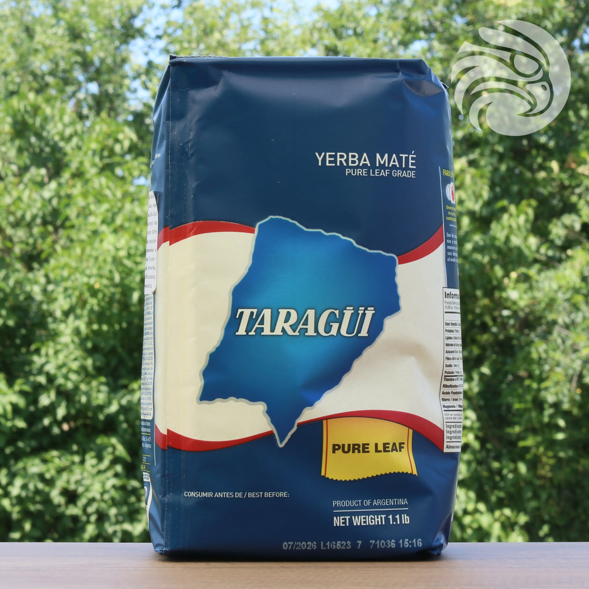 Τσάι yerba mate Taragüi • Καθαρά φύλλα - Sin palo • 500 g