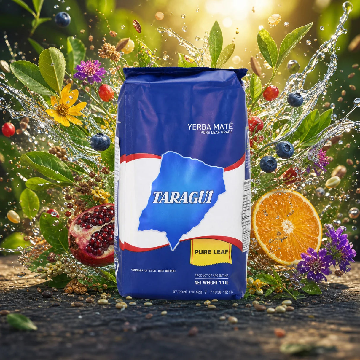 Τσάι yerba mate Taragüi • Καθαρά φύλλα - Sin palo • 500 g